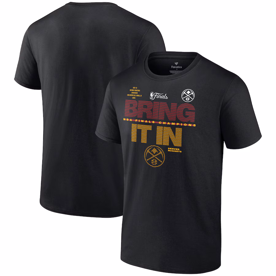 Men's Denver Nuggets  Fanatics Black 2023 NBA Finals Champions Hometown Originals Technical T-Shirt