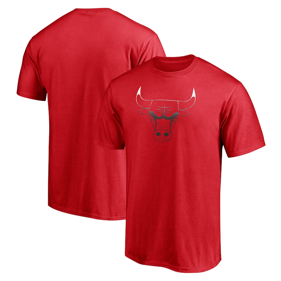 Men's Chicago Bulls  Red Gradient Logo T-Shirt