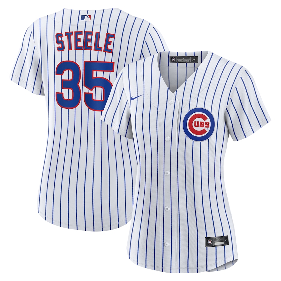 Women's Chicago Cubs Justin Steele Nike White Home Replica Jersey