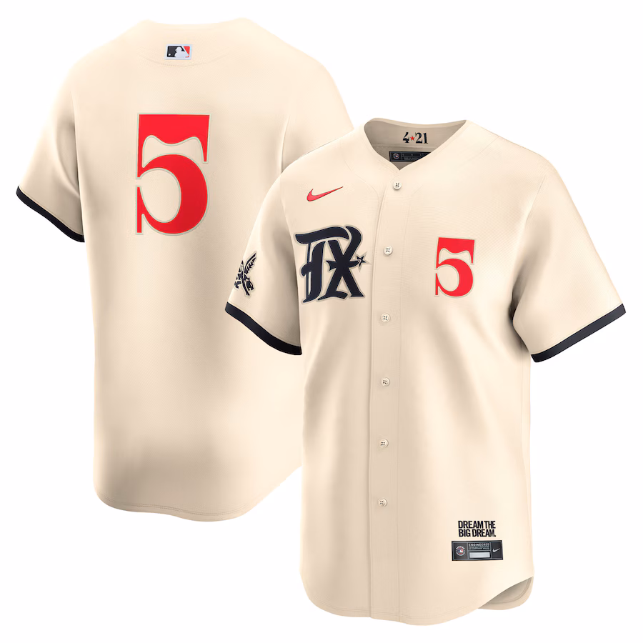 Men's Texas Rangers Corey Seager Nike Cream City Connect Limited Player Jersey
