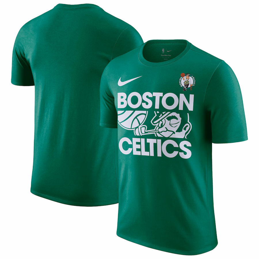 Men's Boston Celtics Nike Kelly Green Courtside This Is Our Year T-Shirt