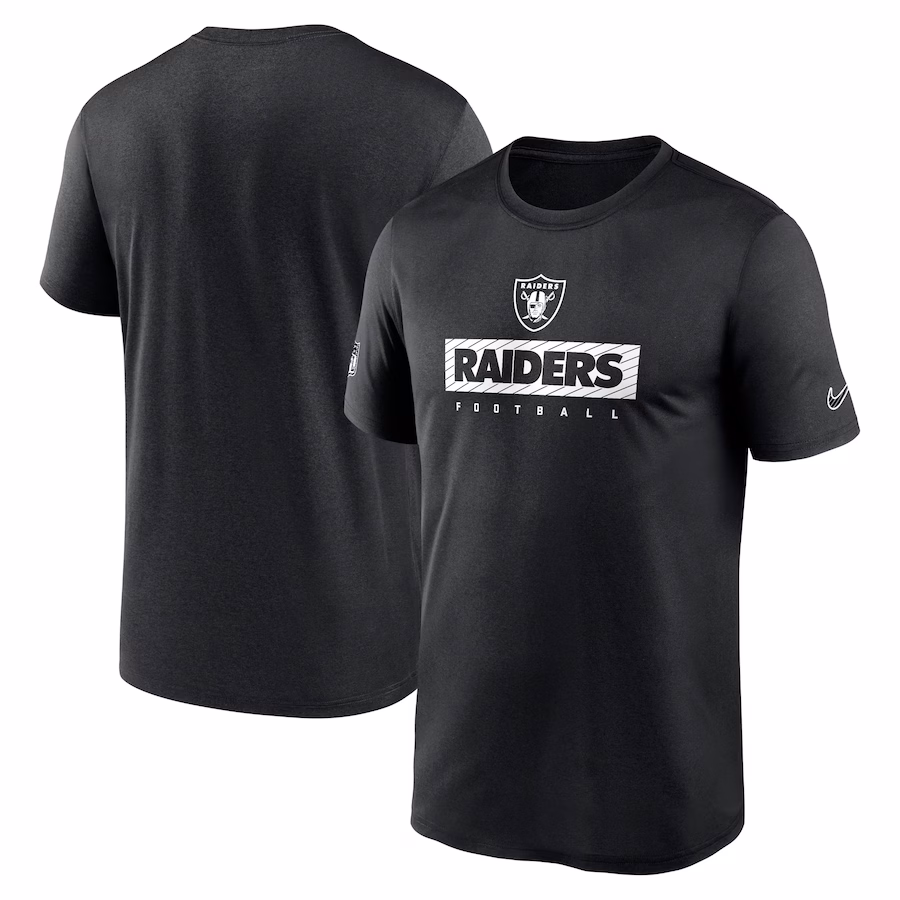 Men's Las Vegas Raiders Nike Black Sideline Legend Performance T-Shirt