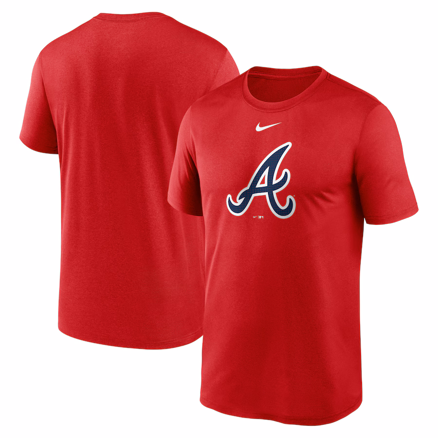 Men's Atlanta Braves Nike Red Legend Fuse Large Logo Performance T-Shirt