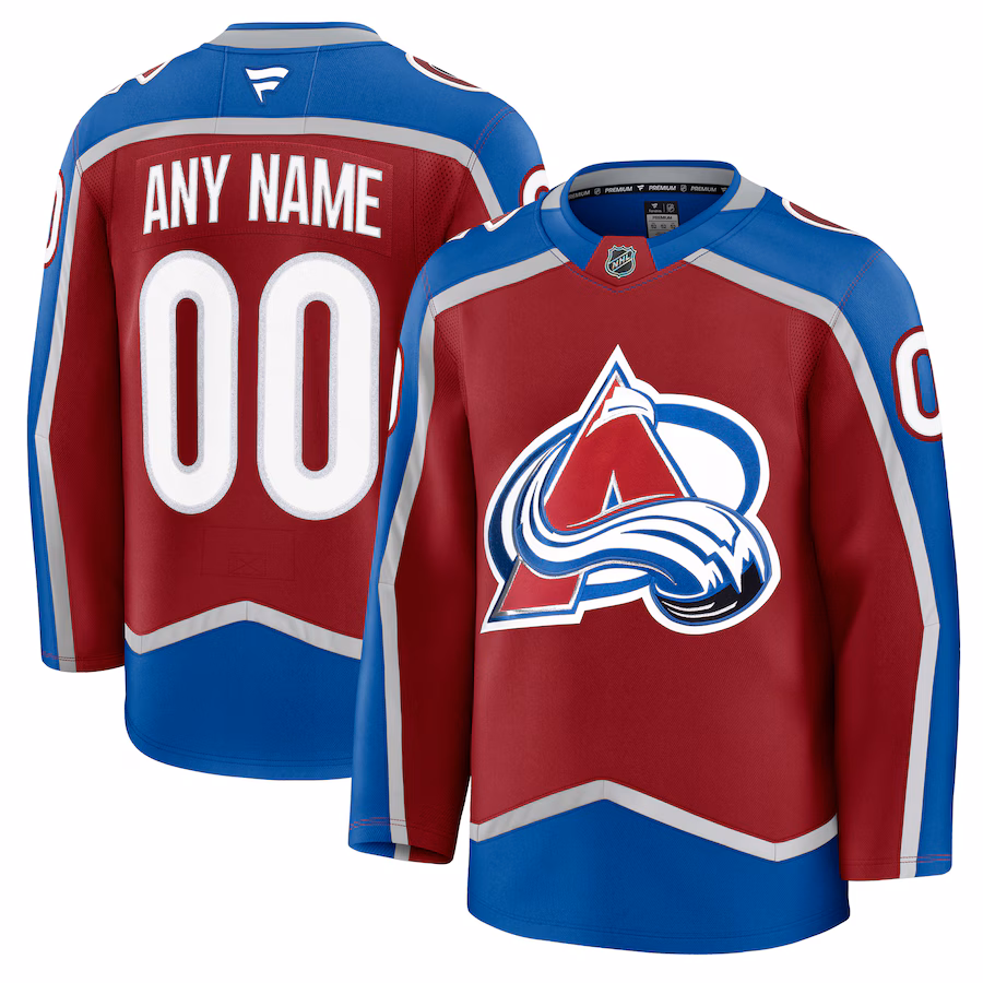 Men's Colorado Avalanche Fanatics Burgundy Home Premium Custom Jersey