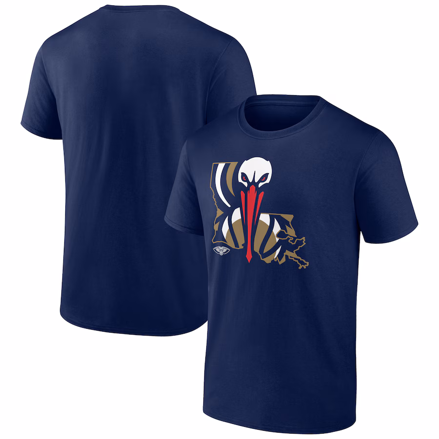 Men's New Orleans Pelicans Navy Huddle T-Shirt