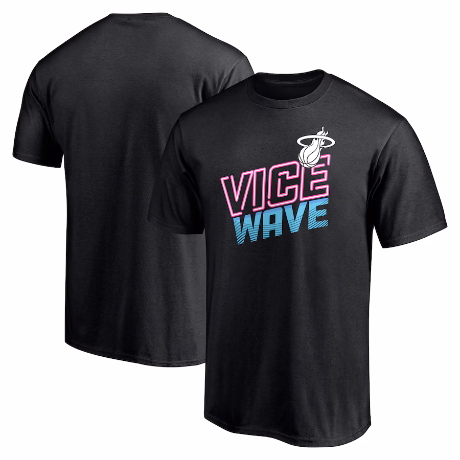 Men's Miami Heat Black Push Ahead T-Shirt