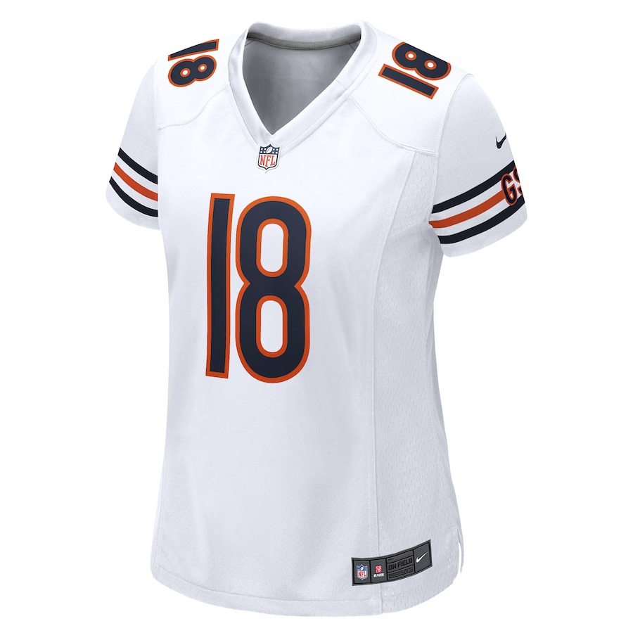 Women's Chicago Bears Caleb Williams Nike White 2024 NFL Draft Game Player Jersey