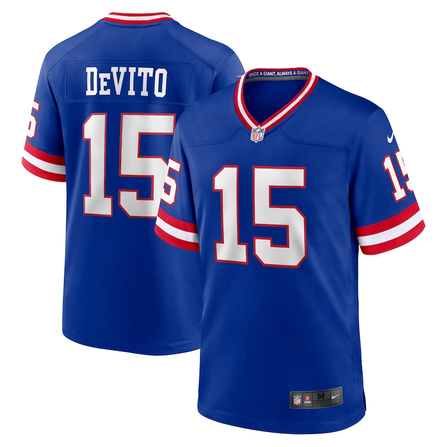 Men's New York Giants Tommy DeVito Nike Royal Alternate Game Jersey