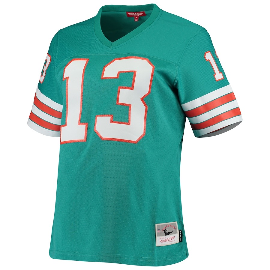 Women's Miami Dolphins Dan Marino Mitchell & Ness Aqua 1984 Legacy Replica Jersey