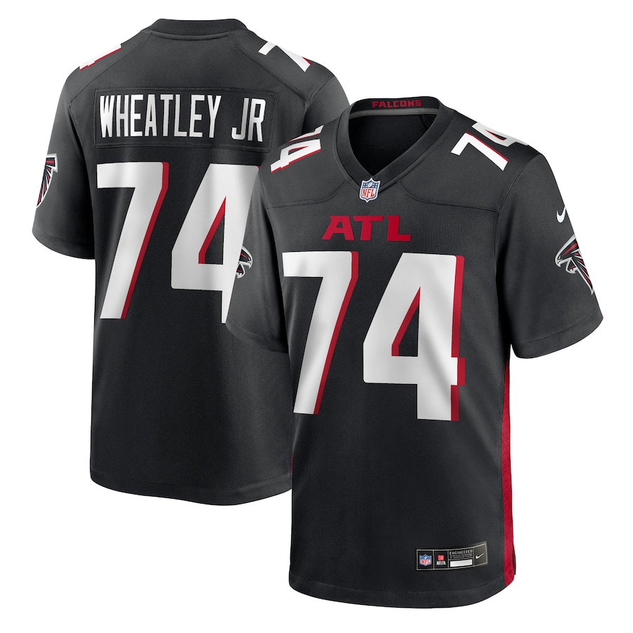 Men's Atlanta Falcons Tyrone Wheatley Jr Nike Black Team Game Jersey