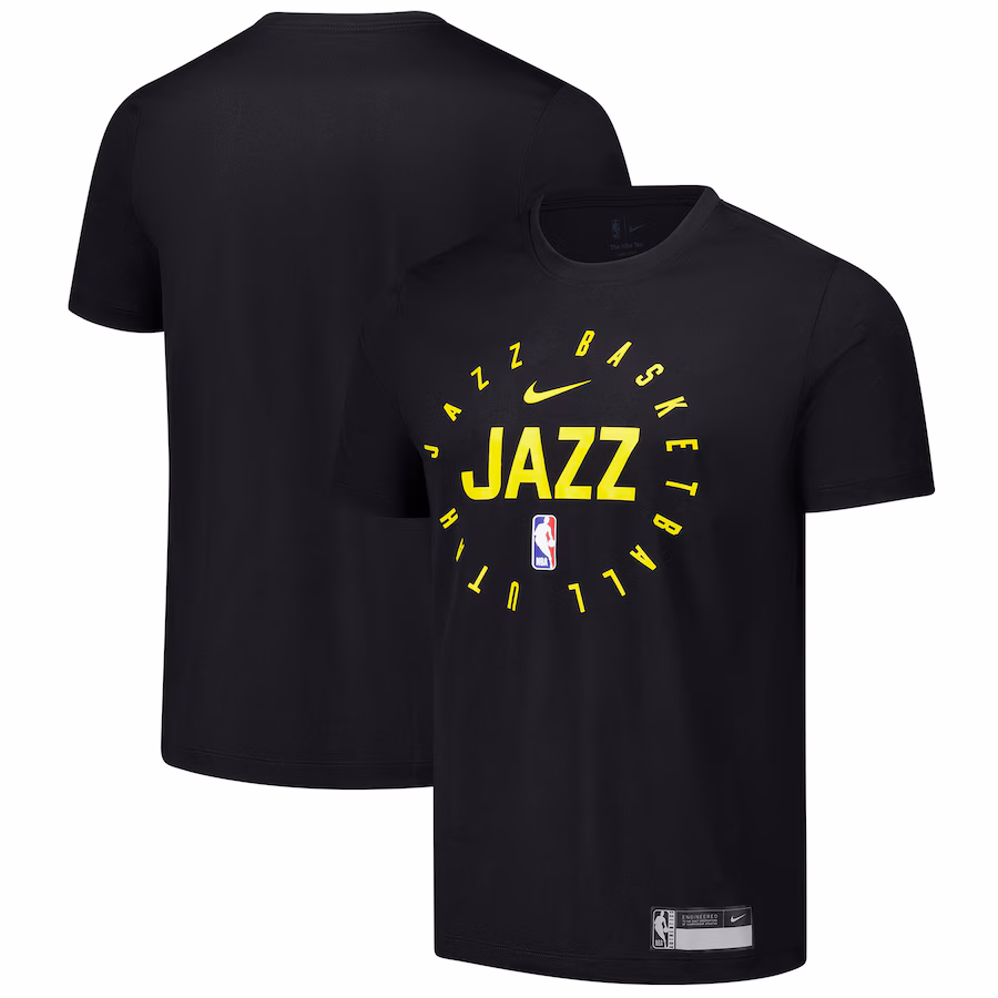 Men's Utah Jazz Nike Black 2024/25 Legend On-Court Practice Performance T-Shirt