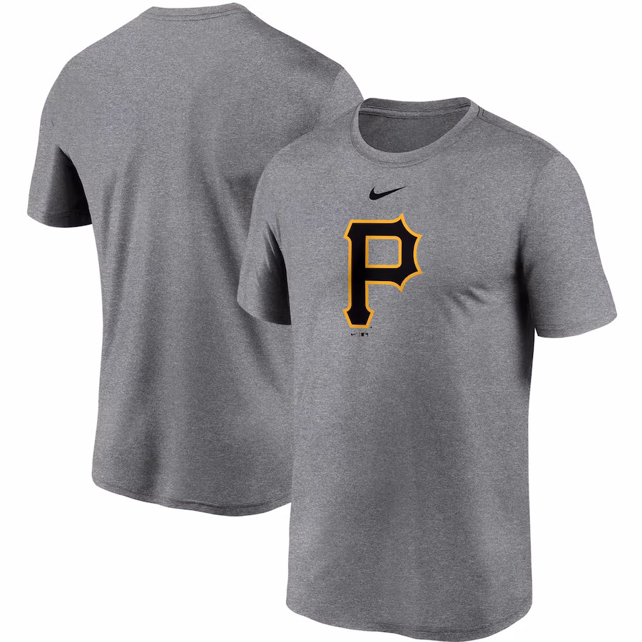 Men's Pittsburgh Pirates Nike Gray Large Logo Legend Performance T-Shirt