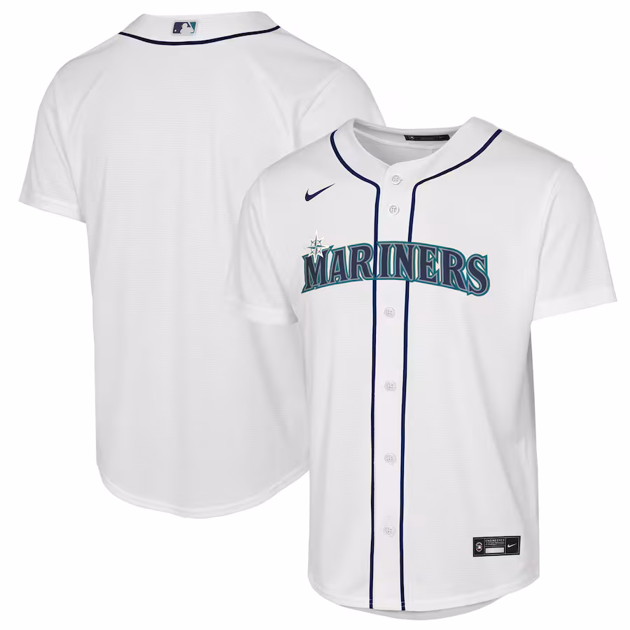 Youth Seattle Mariners Nike White Home Replica Jersey