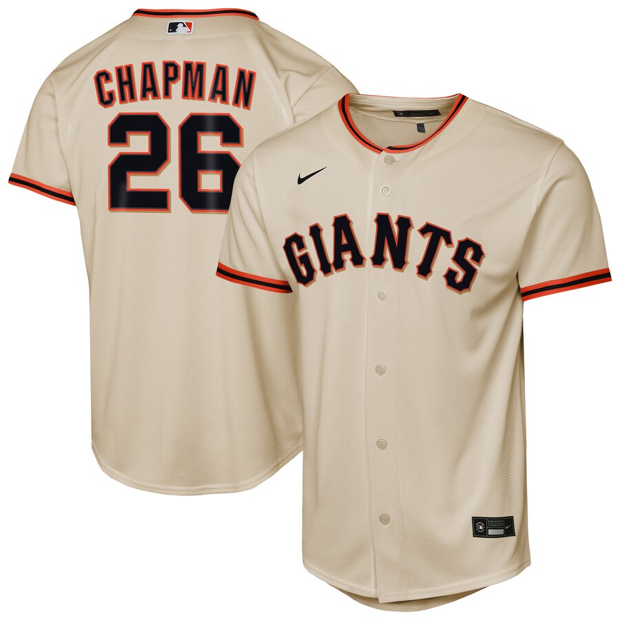 Youth San Francisco Giants Matt Chapman Nike Cream Home Replica Jersey