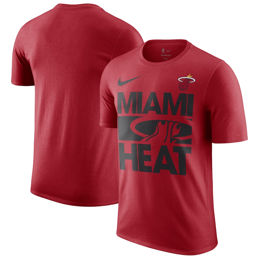 Men's Miami Heat Nike Red Courtside This Is Our Year T-Shirt