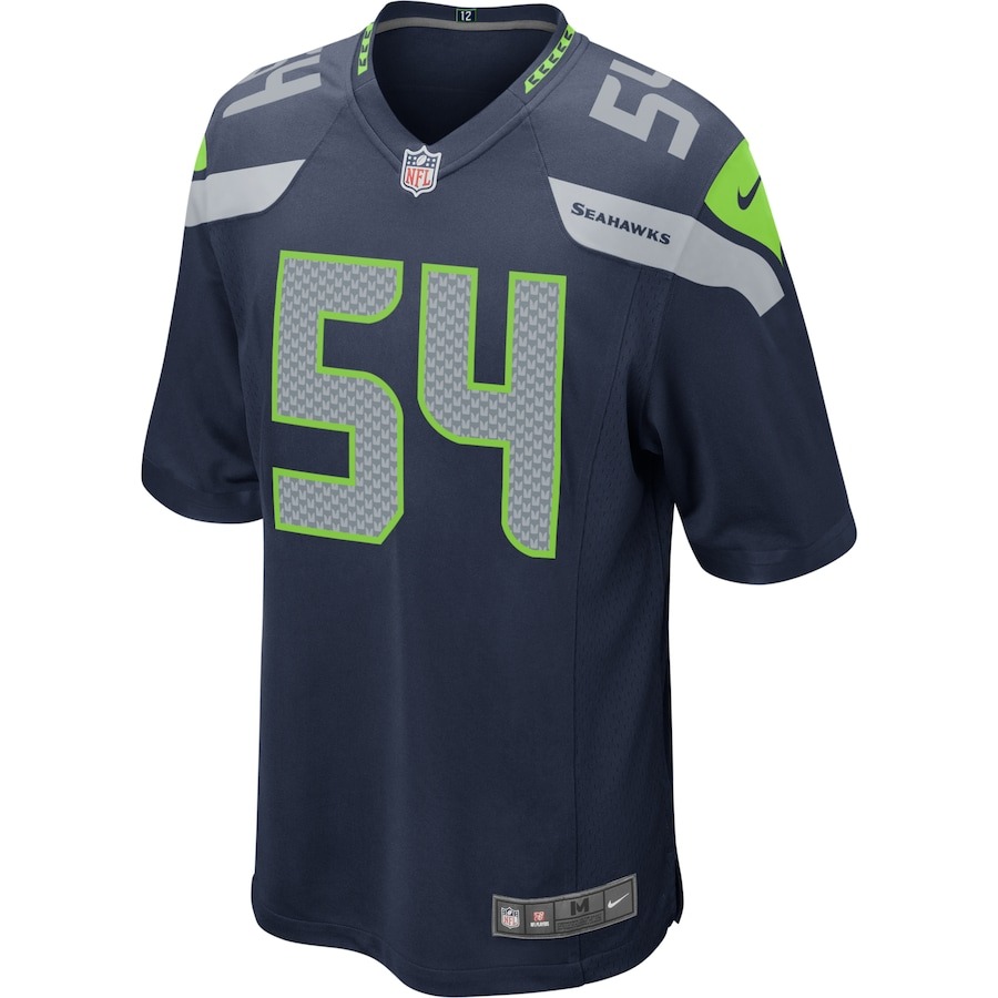 Men's Seattle Seahawks Bobby Wagner Nike College Navy Game Team Jersey