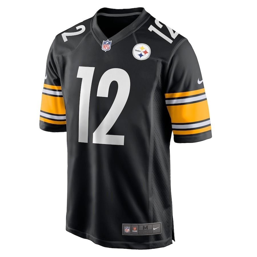 Men's Pittsburgh Steelers Terry Bradshaw Nike Black Retired Player Game Jersey
