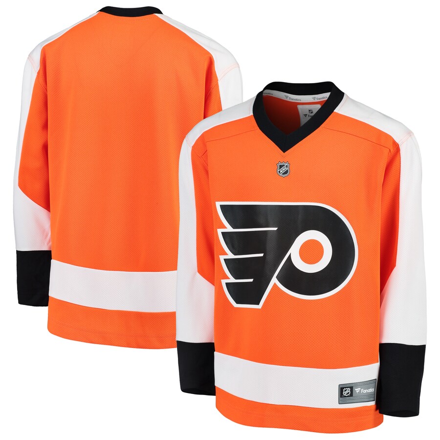 Youth Philadelphia Flyers Fanatics Branded Orange Home Replica Blank Jersey
