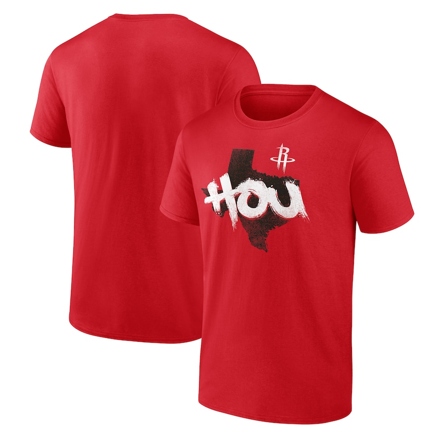 Men's Houston Rockets Red Pick & Roll Coverage T-Shirt