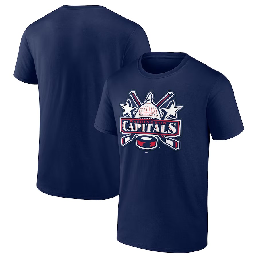 Men's Washington Capitals Navy Special Edition Secondary Logo T-Shirt