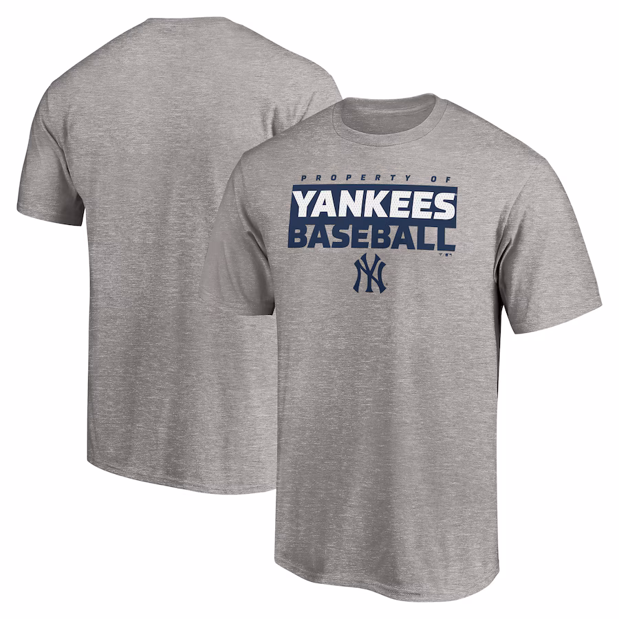 Men's New York Yankees Heather Gray Gain Ground T-Shirt
