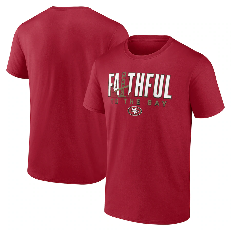 Men's San Francisco 49ers Fanatics Scarlet Hometown Rushing Yards T-Shirt