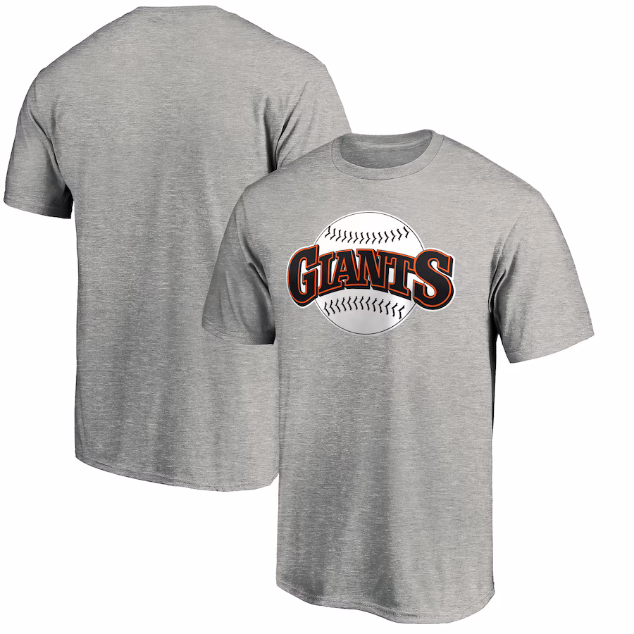 Men's San Francisco Giants Heathered Gray Cooperstown Collection Huntington Logo T-Shirt