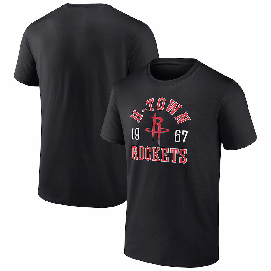 Men's Houston Rockets Black The Extras T-Shirt