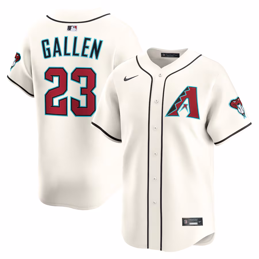 Men's Arizona Diamondbacks Zac Gallen Nike Cream Alternate Limited Player Jersey