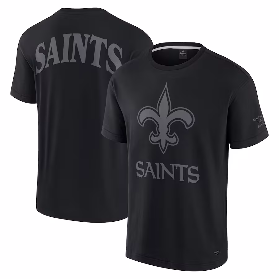 Unisex New Orleans Saints  Fanatics Black Elements Iconic T-Shirt