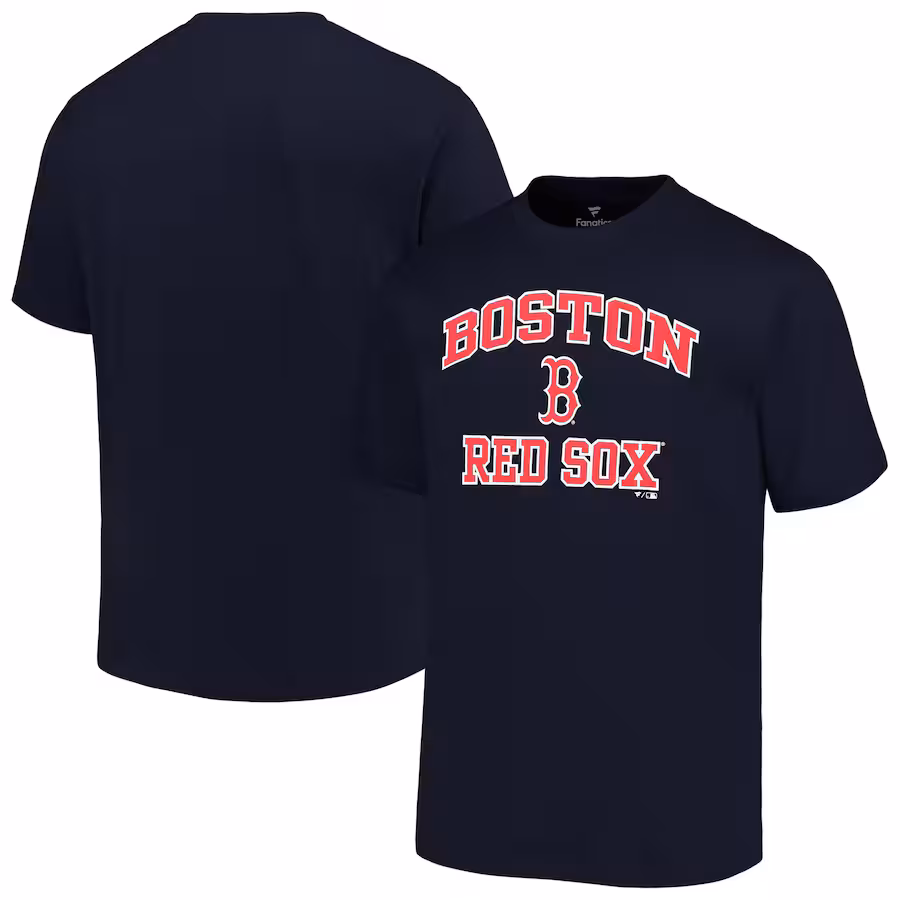 Men's Boston Red Sox Profile Navy Big & Tall Heart & Soul T-Shirt