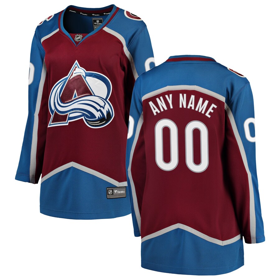 Women's Colorado Avalanche Fanatics Branded Maroon Home Breakaway Custom Jersey