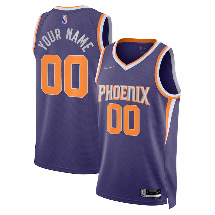 Men's Phoenix Suns Nike Purple 2021/22 Diamond Swingman Custom Jersey - Icon Edition