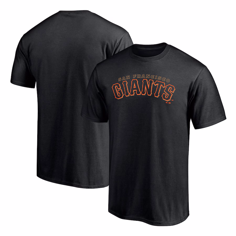Men's San Francisco Giants Black Giants Alternate Club Lettering T-Shirt