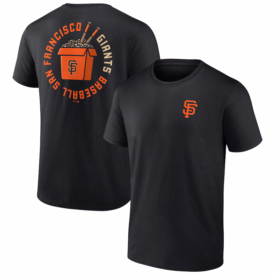 Men's San Francisco Giants Black Noodles T-Shirt