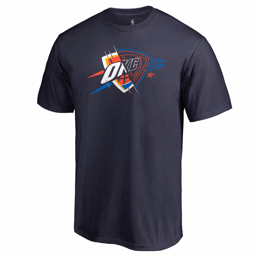 Men's Oklahoma City Thunder Navy X-Ray T-Shirt