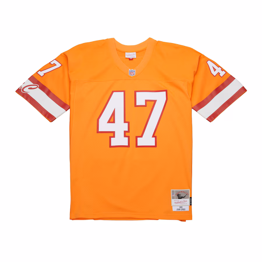 Men's Tampa Bay Buccaneers John Lynch Mitchell & Ness Orange 1993 Legacy Replica Jersey