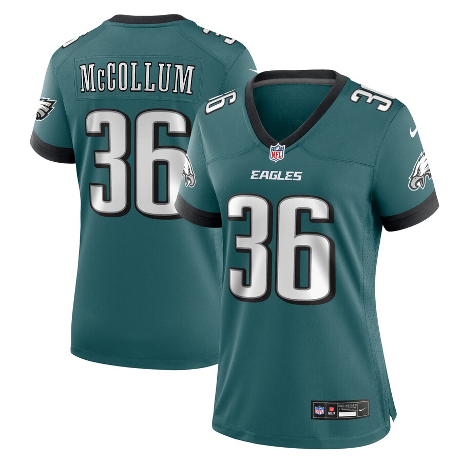 Women's Philadelphia Eagles Tristin McCollum Nike Midnight Green Team Game Jersey