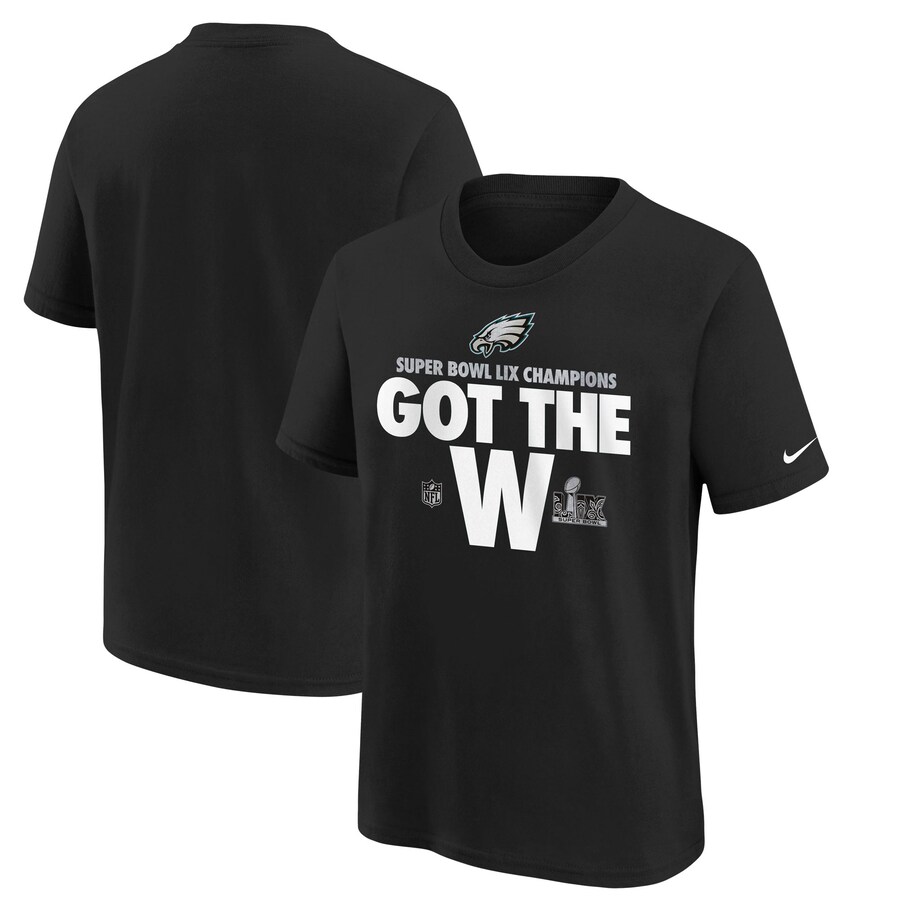 Youth Philadelphia Eagles  Nike Black Super Bowl LIX Champions Parade T-Shirt