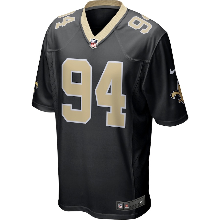Men's New Orleans Saints Cameron Jordan Nike  Black Team Game Jersey