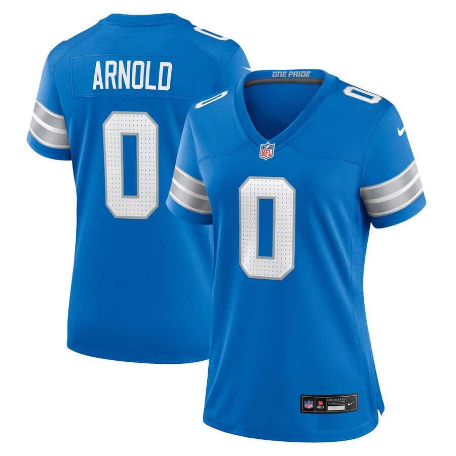 Women's Detroit Lions Terrion Arnold Nike Blue Team Game Jersey