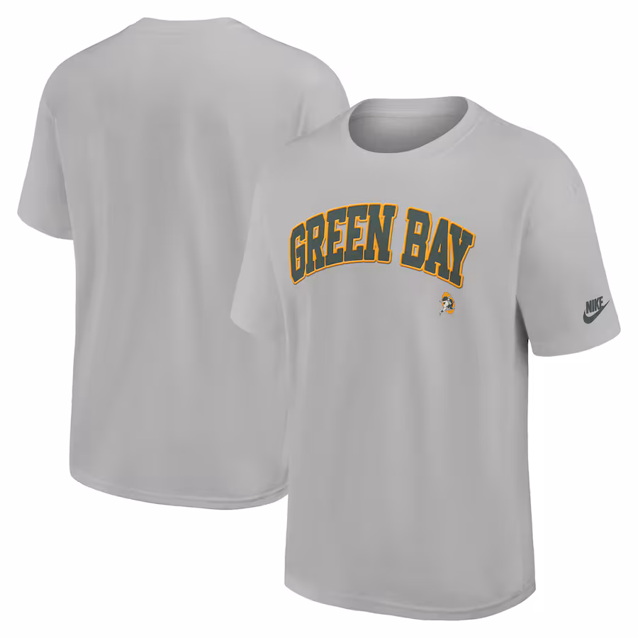 Men's Green Bay Packers  Nike Silver Rewind Max90 Statement T-Shirt