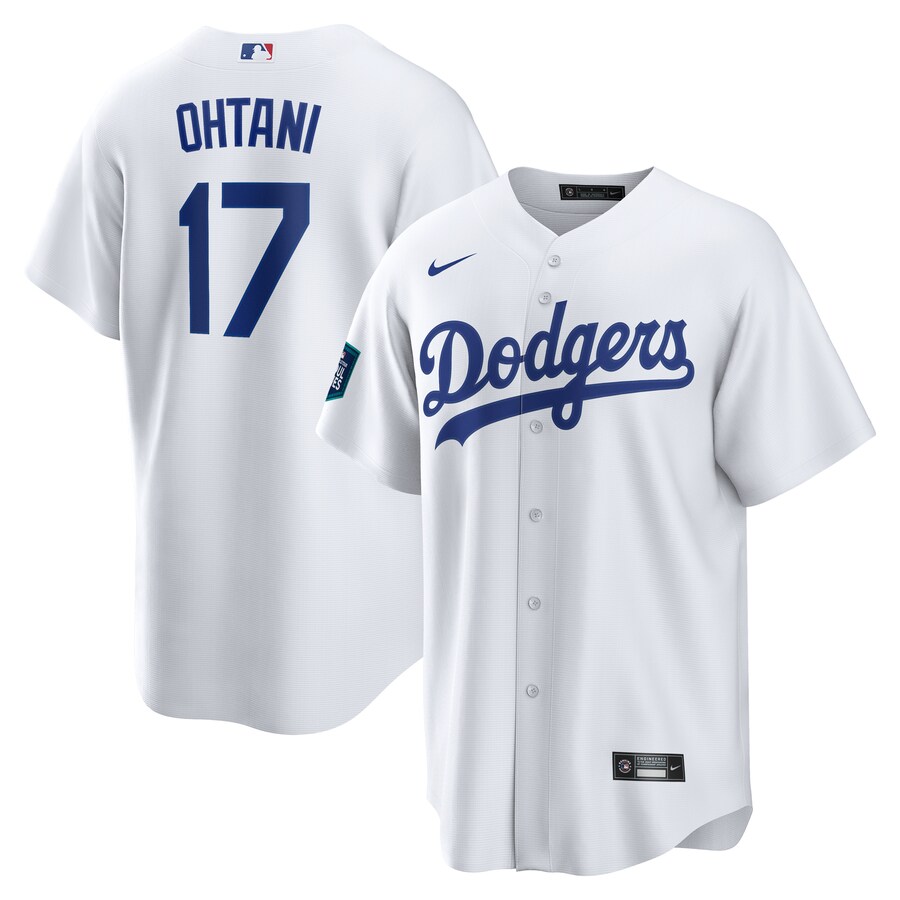 Men's Los Angeles Dodgers Shohei Ohtani Nike White 2024 MLB World Tour Seoul Series Home Replica Player Jersey