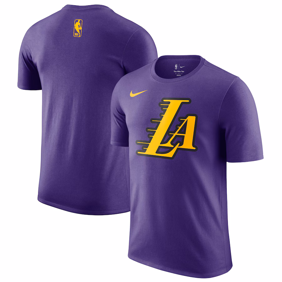Men's Los Angeles Lakers Nike Purple 2024/25 City Edition Essential Logo T-Shirt