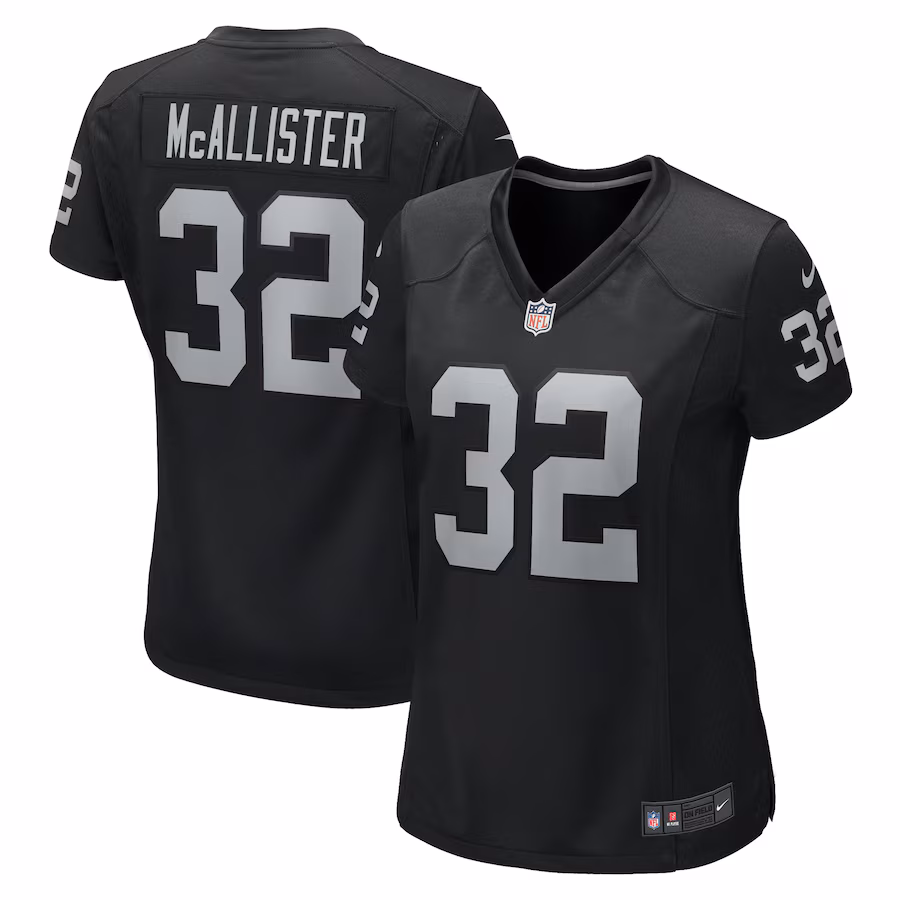 Women's Las Vegas Raiders Tyreik McAllister Nike Black Game Jersey