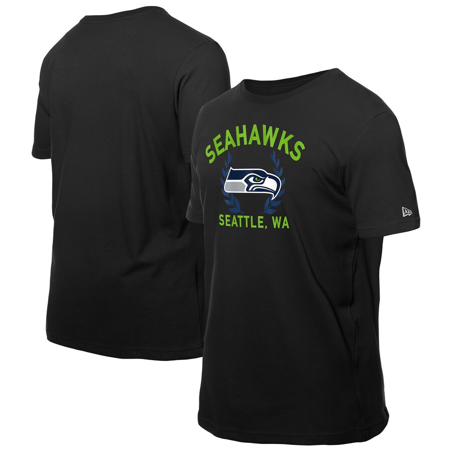 Men's Seattle Seahawks New Era Black 2025 NFL Draft T-Shirt