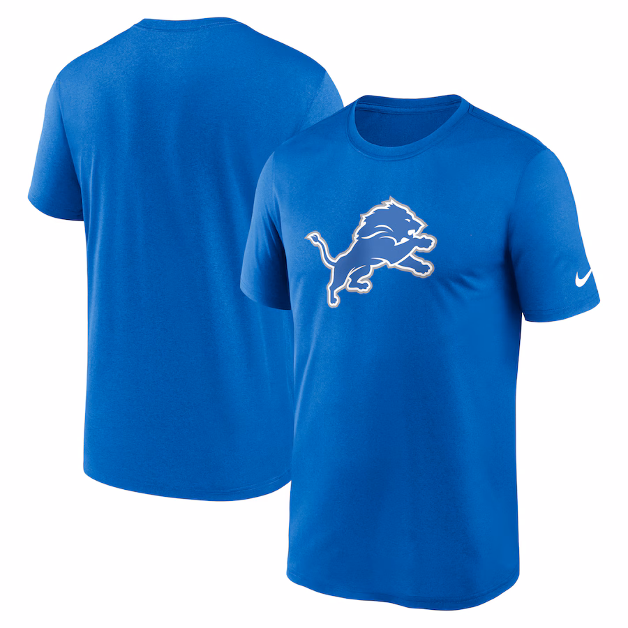 Men's Detroit Lions Nike Blue Legend Logo Performance T-Shirt