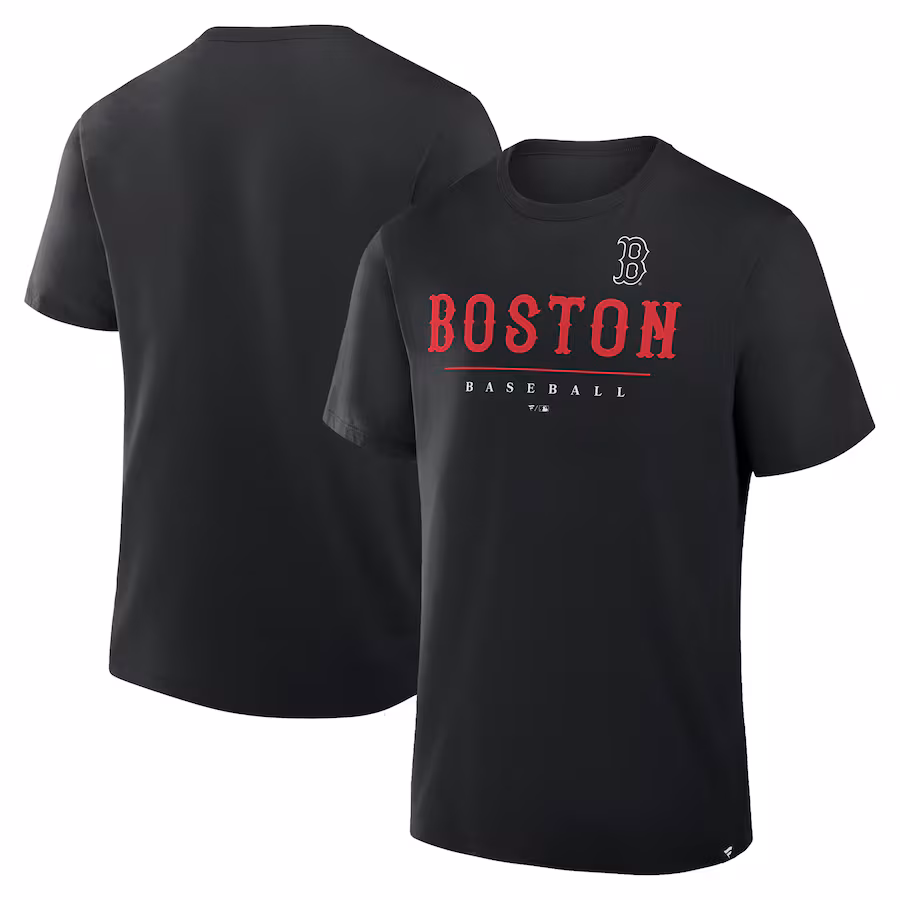 Men's Boston Red Sox Fanatics Black Color Pop Legacy Clubhouse T-Shirt