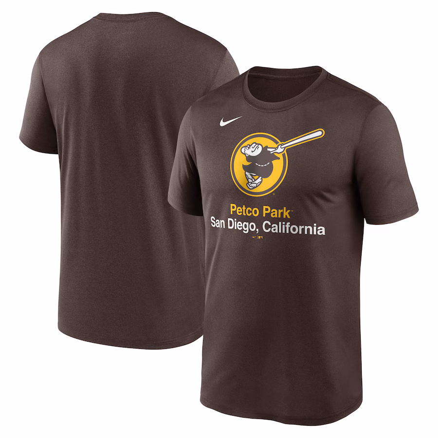 Men's San Diego Padres Nike Brown Stadium Legend Performance T-Shirt