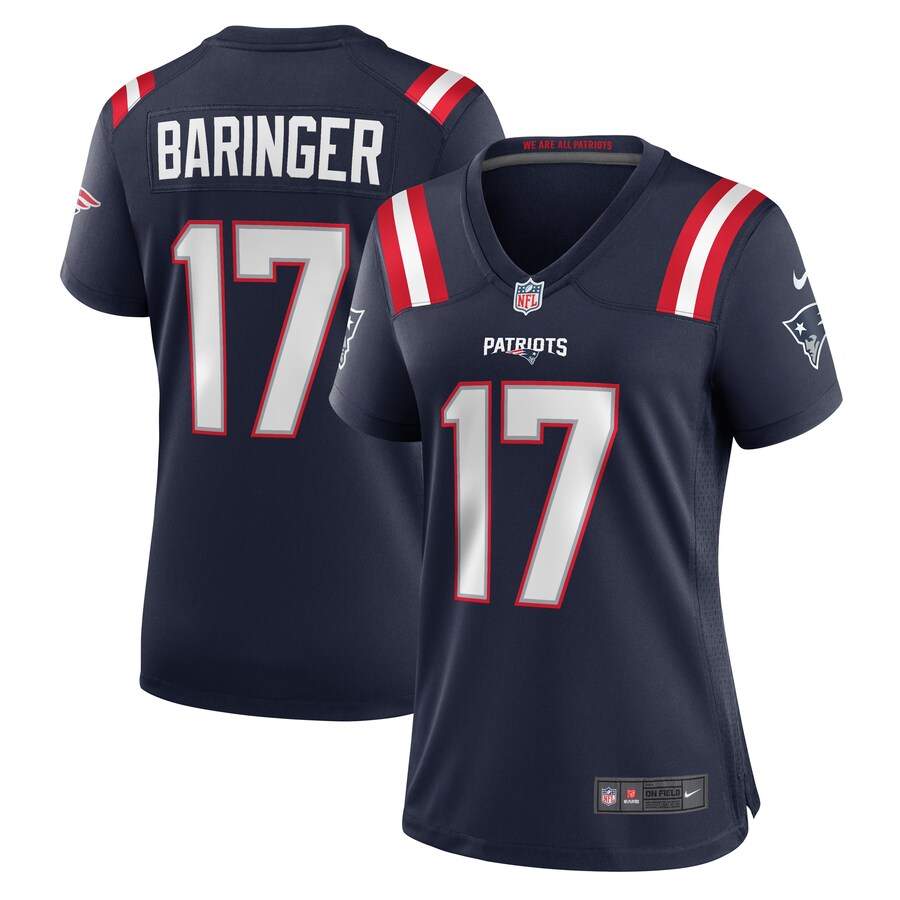 Women's New England Patriots Bryce Baringer Nike Navy Game Jersey